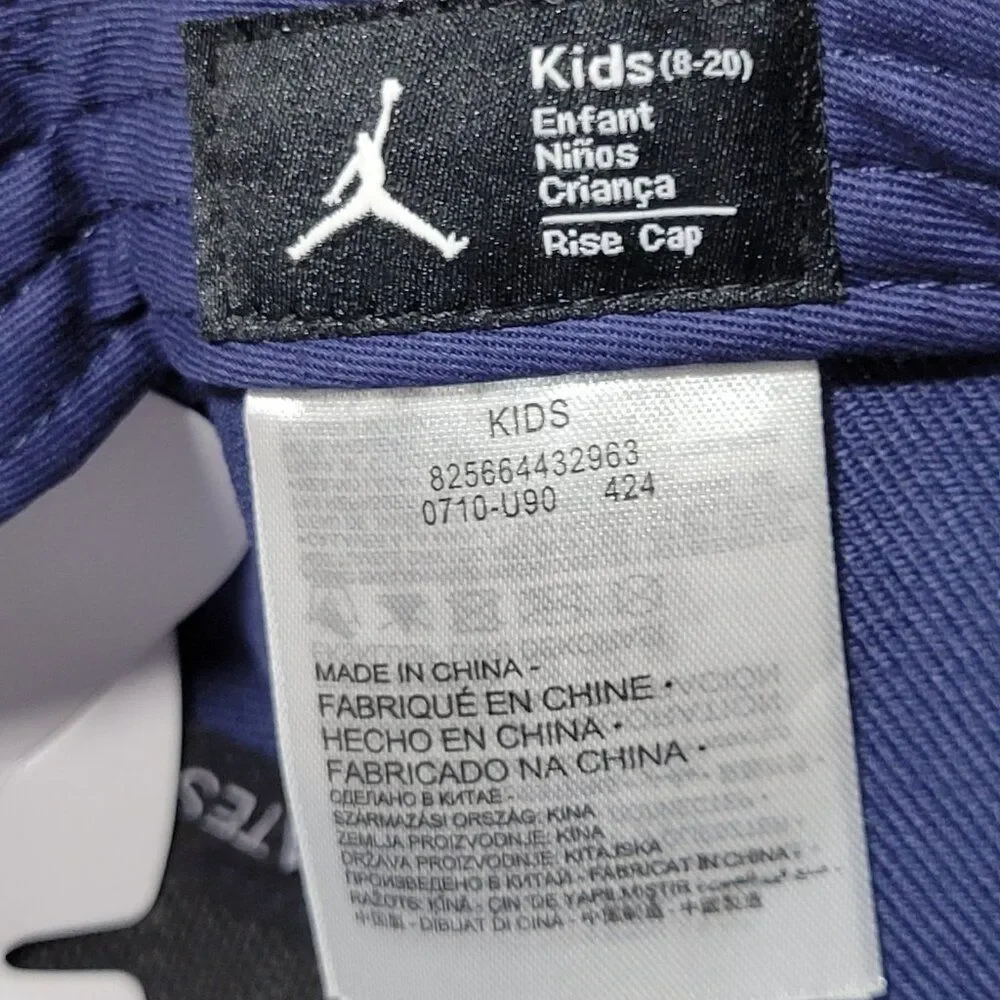 Jordan Nike Air Jordan Jumpman Hat Kids Boys Size 8-20 Blue Strapback‎ Cap NEW